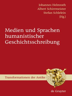 cover image of Medien und Sprachen humanistischer Geschichtsschreibung